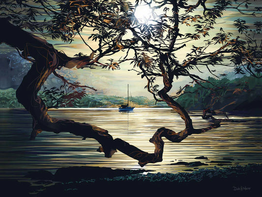 greeting card - Deep Cove Sunset