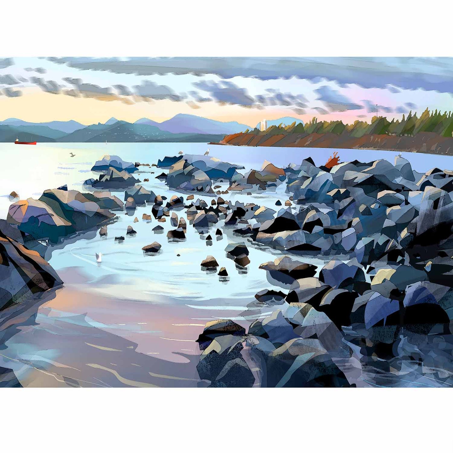 greeting card - View from Clover Point