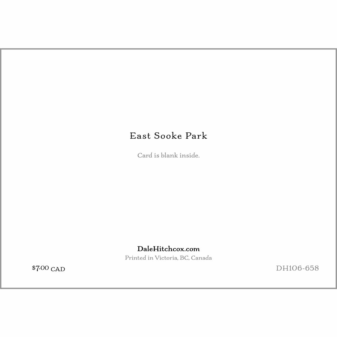greeting card - East Sooke Park