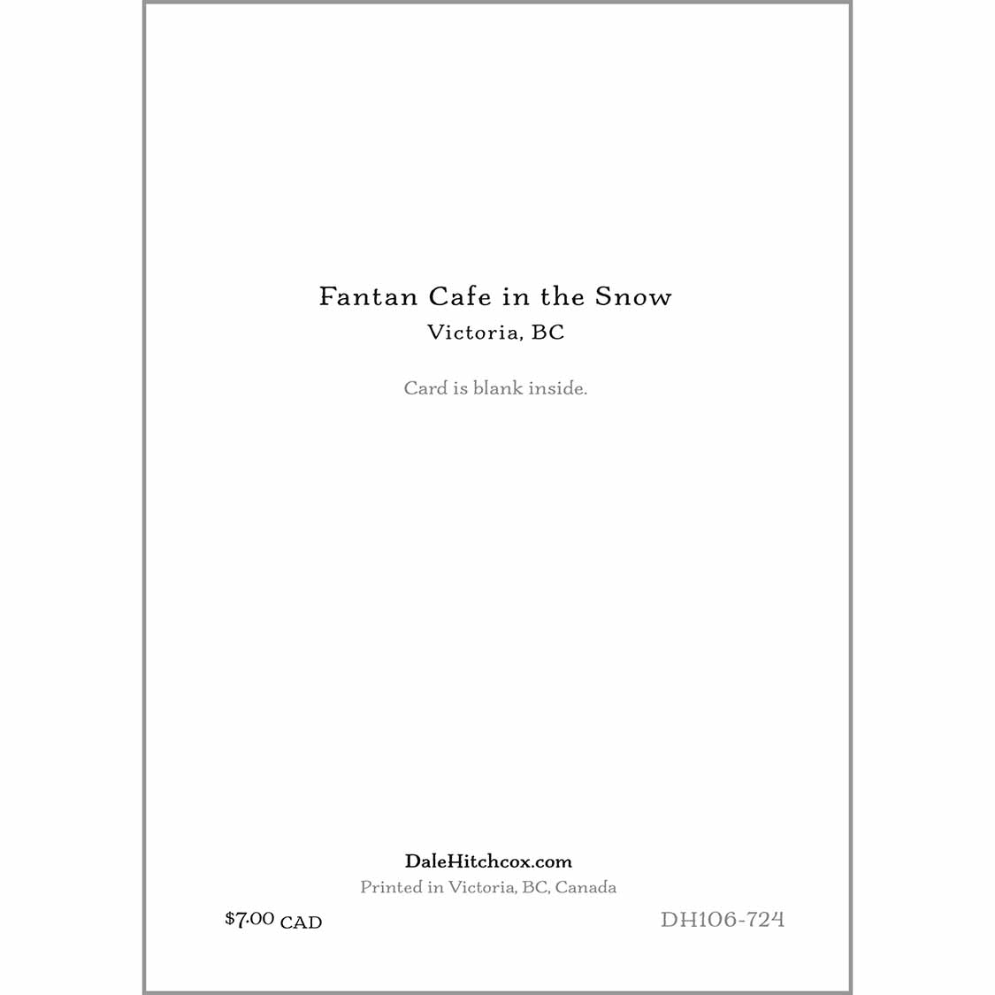 greeting card - Fan Tan Cafe Christmas