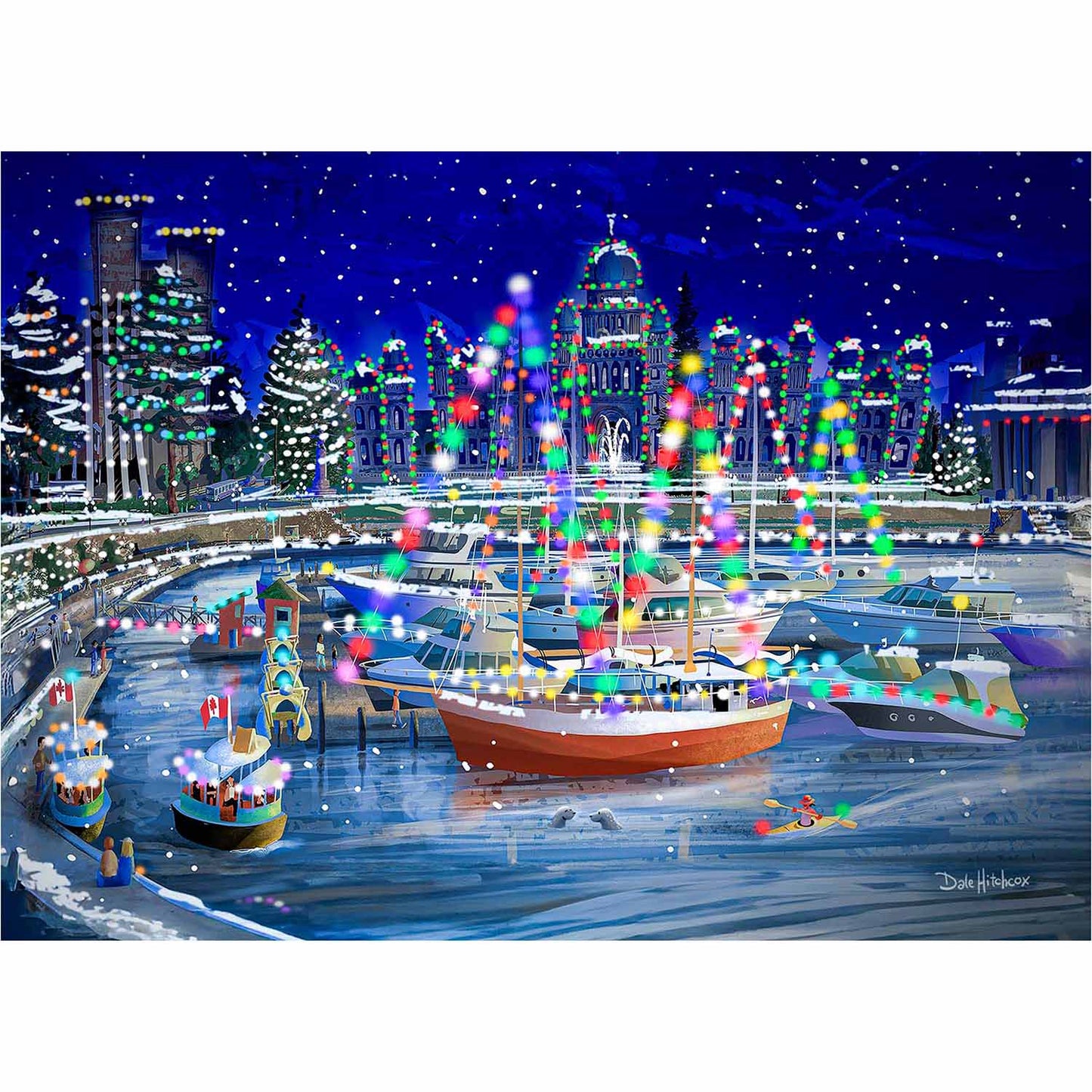 greeting card - Inner Harbour Christmas