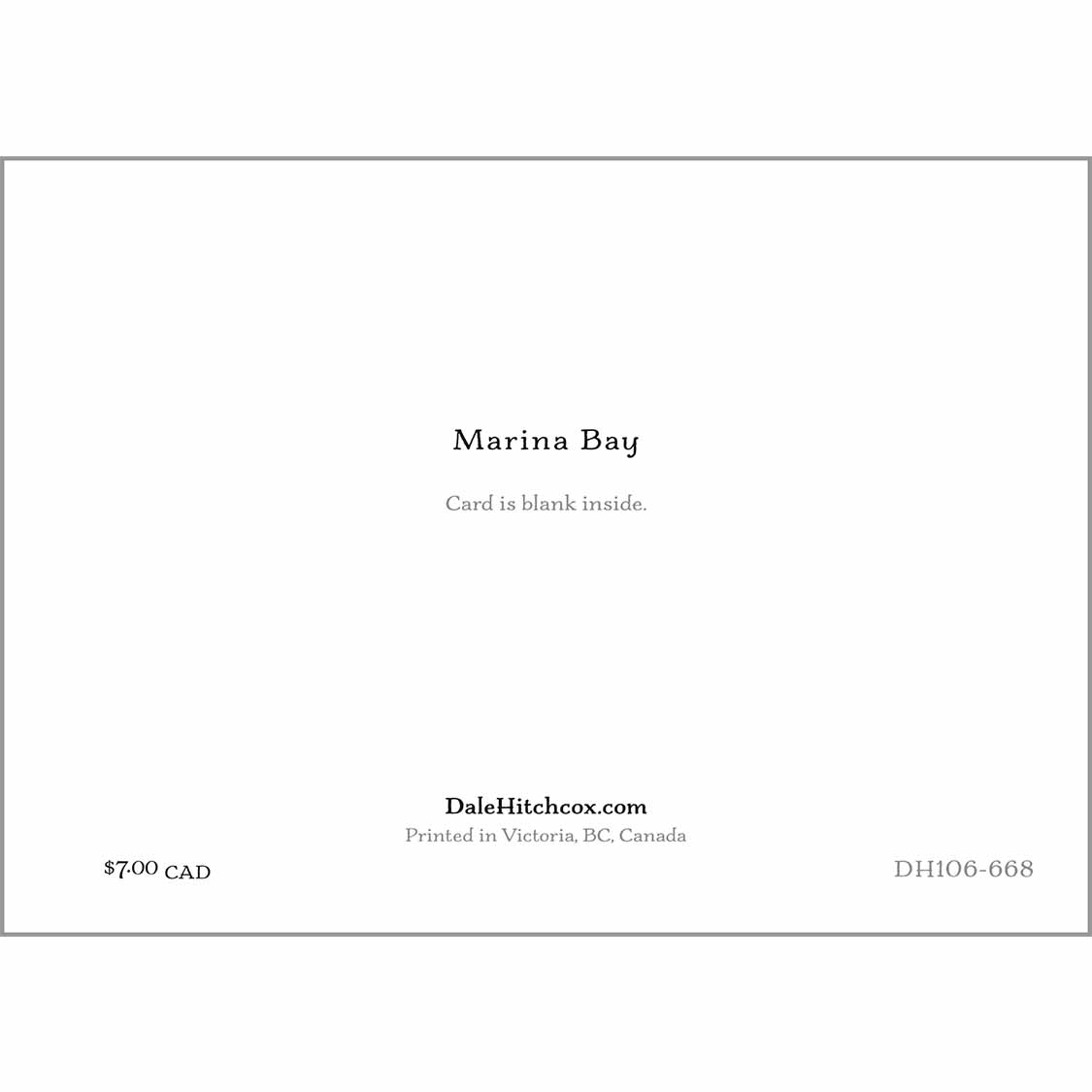 greeting card - Marina Bay