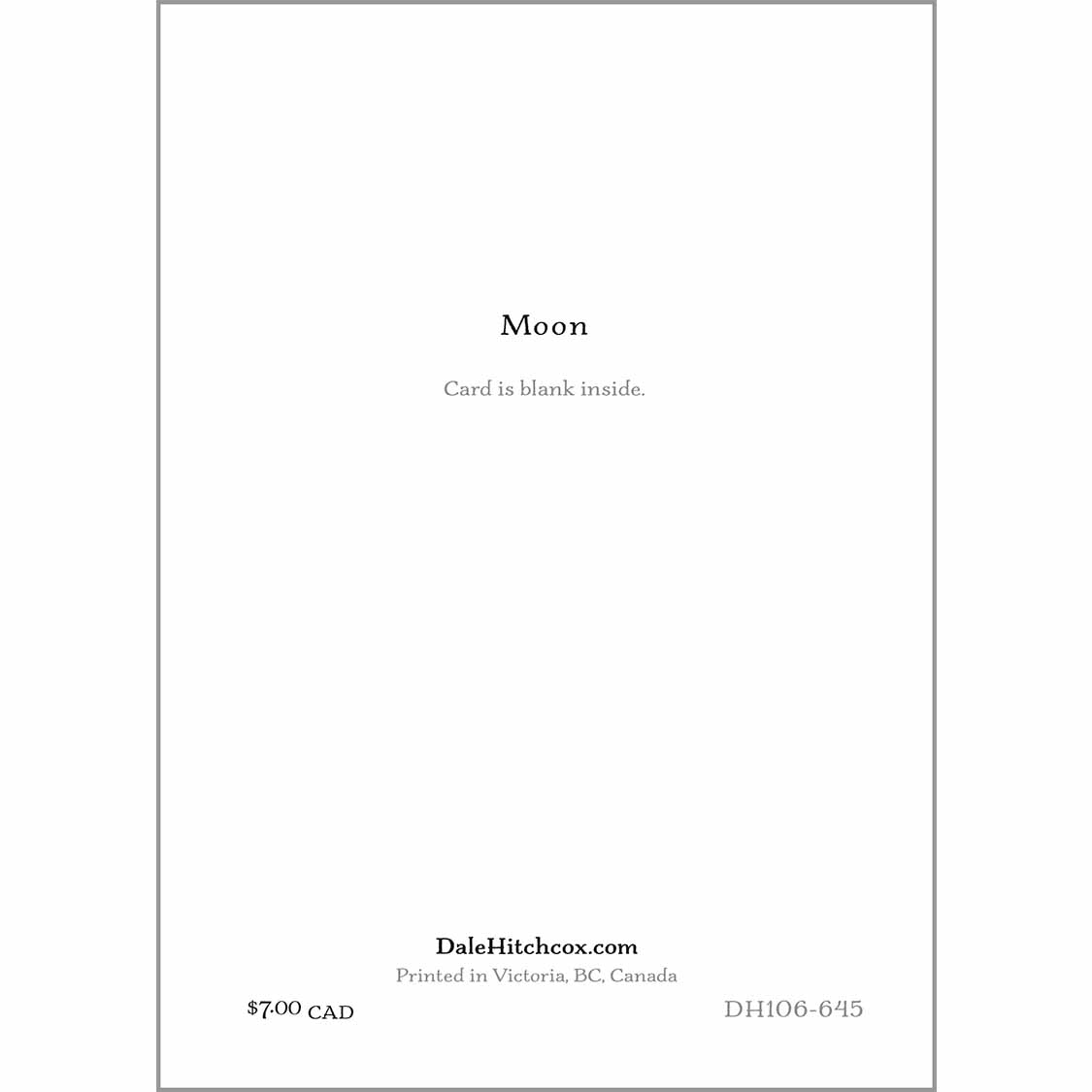 greeting card - Moon