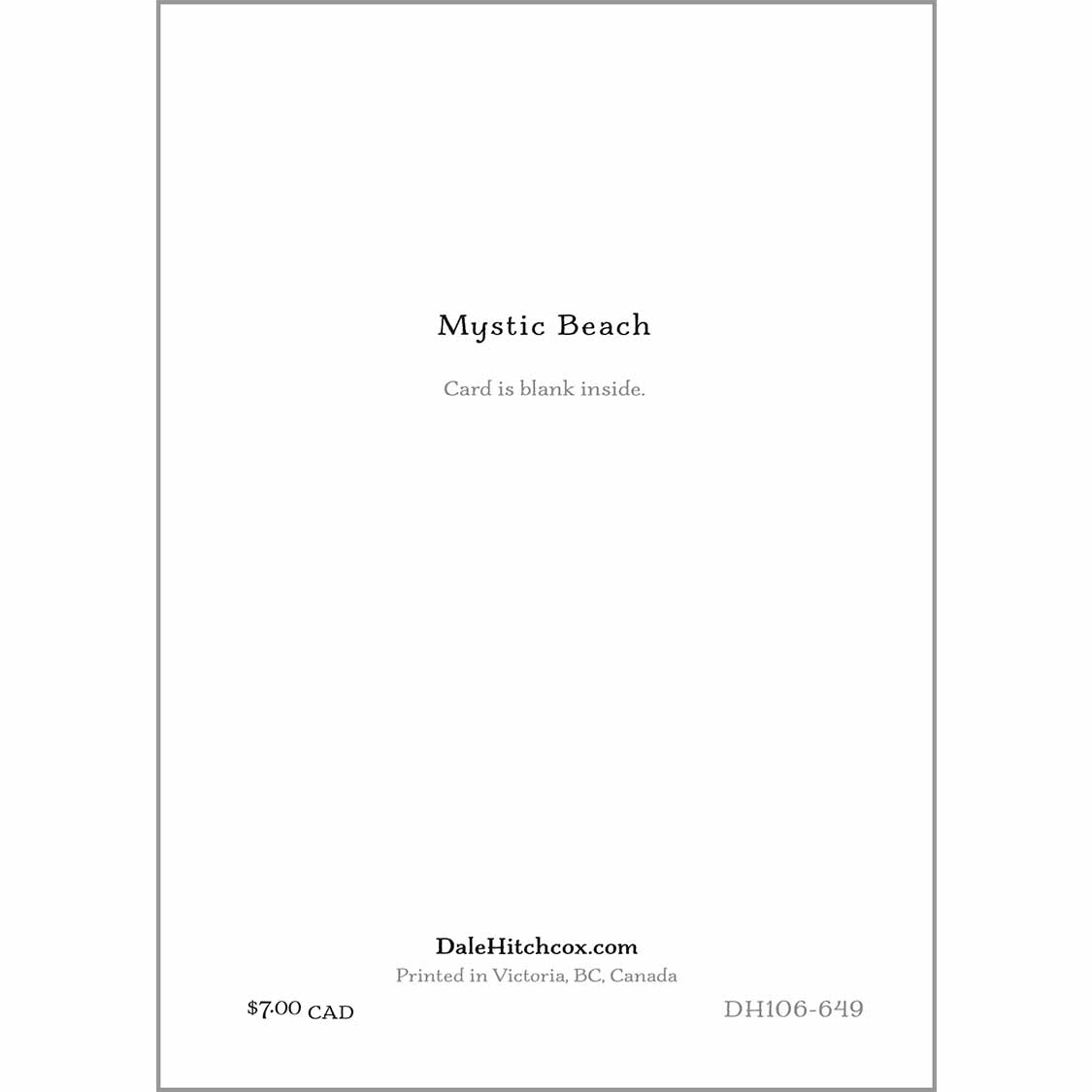 greeting card - Mystic Beach