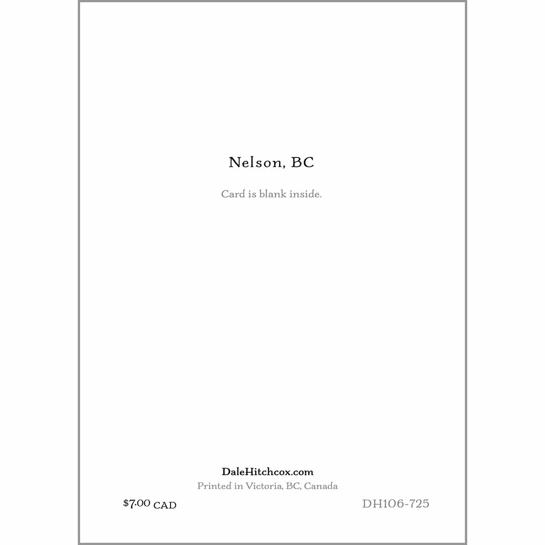 greeting card - Nelson BC Christmas