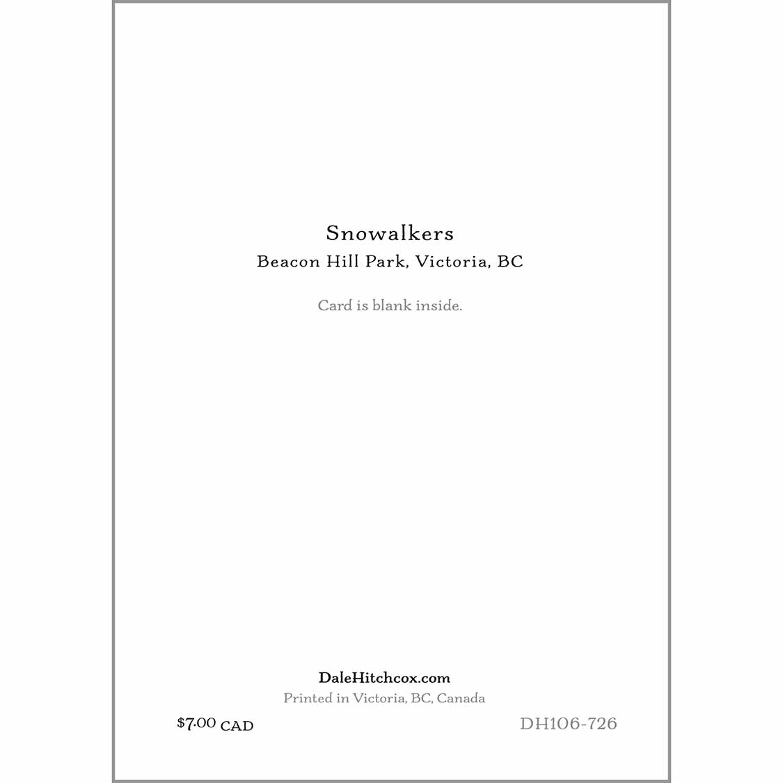 greeting card - Snowalkers