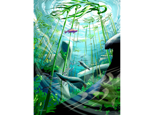 greeting card - Kelp Forest