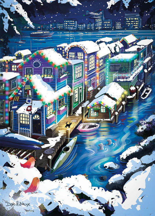 Greeting card - Fisherman's Wharf Christmas