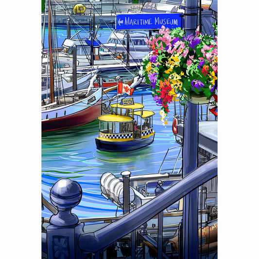 greeting card - Harbour Ferry